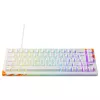 Mechaniczna klawiatura gamingowa Cherry K5 Pro TMR Compact — 65% QWERTY USB przewodowa, RGB, przełącznik magnetyczny, pomarańczowo-biała
