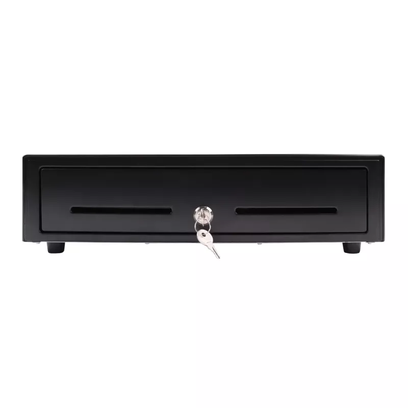 Elektroniczna szuflada kasowa Olympia LD 410A, obudowa metalowa, czarna, 415×410×104 mm
