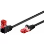 Kabel krosowy sieciowy GOOBAY Cat6 0,25 m, U/UTP, RJ-45 do RJ-45, 90° kątowy, czarny