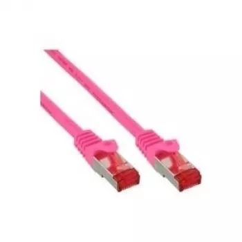 Kabel krosowy InLine S/FTP PiMF kat.6 250 MHz PVC miedź różowy 0,5 m