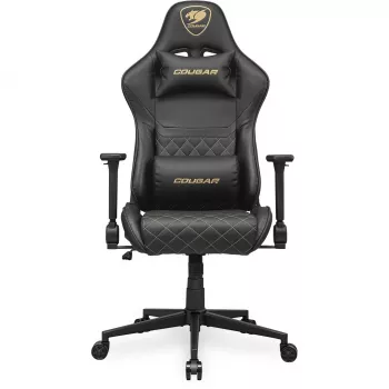 Uniwersalny fotel gamingowy COUGAR Gaming ARMOR ONE V2 Wyściełane siedzisko Czarno-złoty