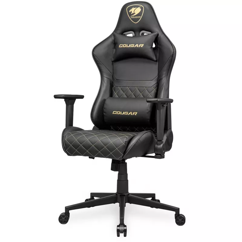 Uniwersalny fotel gamingowy COUGAR Gaming ARMOR ONE V2 Wyściełane siedzisko Czarno-złoty