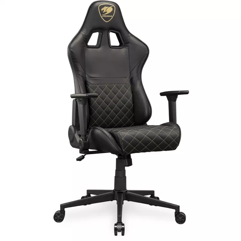 Uniwersalny fotel gamingowy COUGAR Gaming ARMOR ONE V2 Wyściełane siedzisko Czarno-złoty