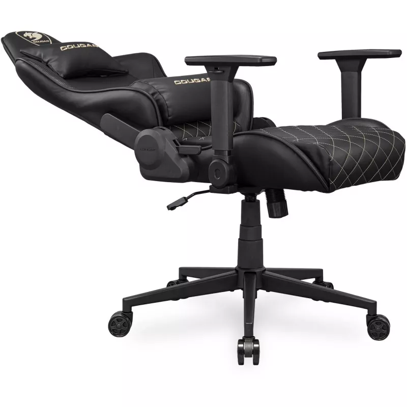 Uniwersalny fotel gamingowy COUGAR Gaming ARMOR ONE V2 Wyściełane siedzisko Czarno-złoty