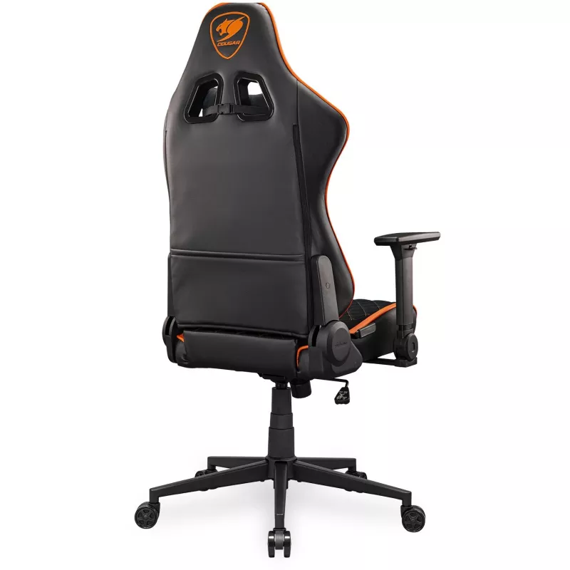 Uniwersalny fotel gamingowy COUGAR Gaming Armor One V2 F Tapicerowane wyściełane siedzisko Czarny Pomarańczowy