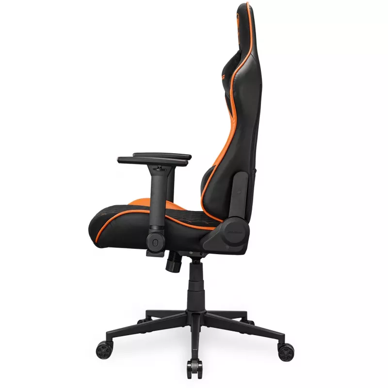 Uniwersalny fotel gamingowy COUGAR Gaming Armor One V2 F Tapicerowane wyściełane siedzisko Czarny Pomarańczowy