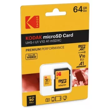 Karta Kodak MicroSDXC 64GB UHS-I U1 V10 A1 Premium