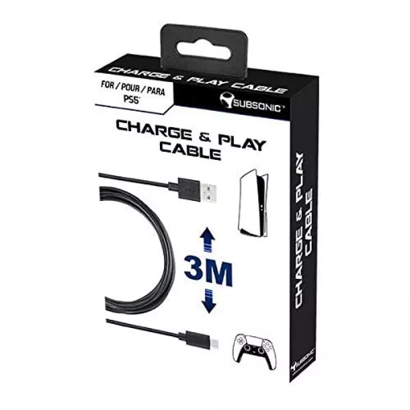 Subsonic Charge and Play kabel for PS5