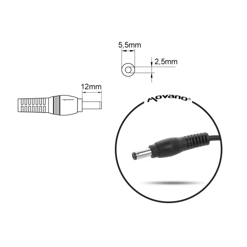 Ładowarka do notebooka MITSU 20V 2A (5.5x2.5) kompatybilna z MSI, Medion, Lenovo