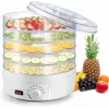Extralink Home Duża suszarka do żywności do grzybów, owoców, warzyw i ziół Powerful Pro 500 W + 5 tac 27 cm biała