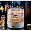 Extralink Home Duża suszarka do żywności do grzybów, owoców, warzyw i ziół Powerful Pro 500 W + 5 tac 27 cm biała
