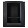 Extralink Lite 12U 530X400 NAŚCIENNA Szafa rackowa Czarna Z półką