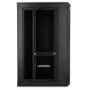 Extralink Lite 12U 530X400 NAŚCIENNA Szafa rackowa Czarna Z półką