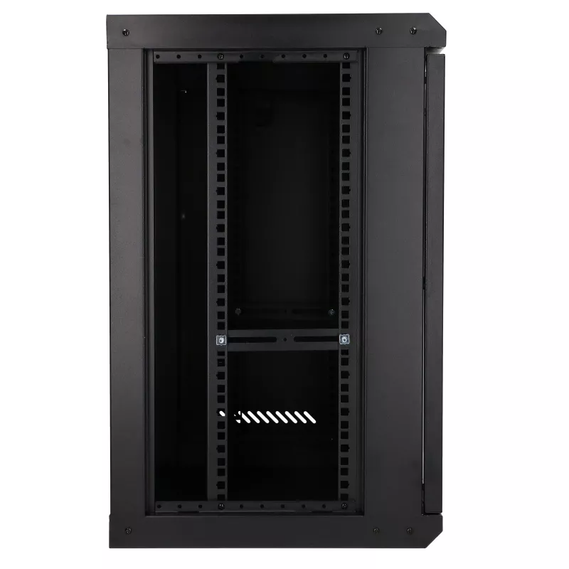 Extralink Lite 12U 530X400 NAŚCIENNA Szafa rackowa Czarna Z półką