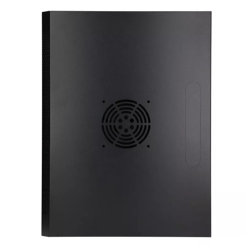 Extralink Lite 12U 530X400 NAŚCIENNA Szafa rackowa Czarna Z półką