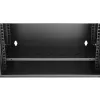Extralink Lite 12U 530X400 NAŚCIENNA Szafa rackowa Czarna Z półką