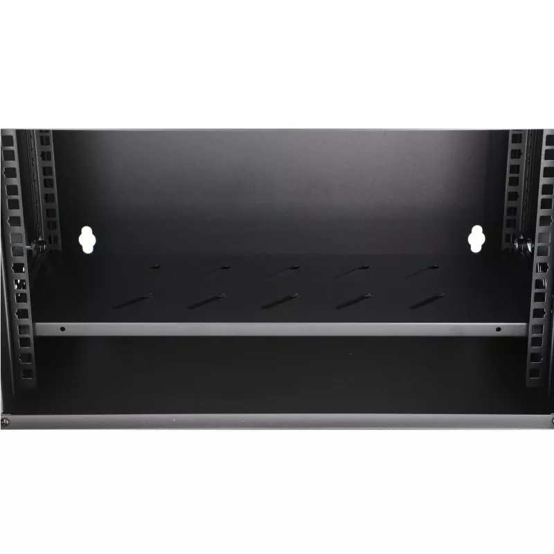 Extralink Lite 12U 530X400 NAŚCIENNA Szafa rackowa Czarna Z półką