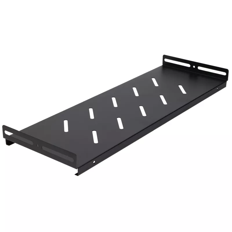 Extralink Lite 12U 530X400 NAŚCIENNA Szafa rackowa Czarna Z półką