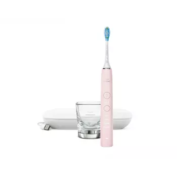 Elektryczna szczoteczka soniczna Philips DiamondClean 9000 HX9911/29 — dla dorosłych, wbudowany akumulator litowo-jonowy, tryby Soft i Normal, różowa