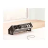 BACHMANN DESK2 ALU Czarny 2x gniazdo z uziemieniem 1x ładowarka USB 1x ABD GST18