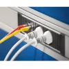 Power Outlet Bachmann STEP ALU 1x USB 1x moduł niestandardowy 2x gniazdo zasilania