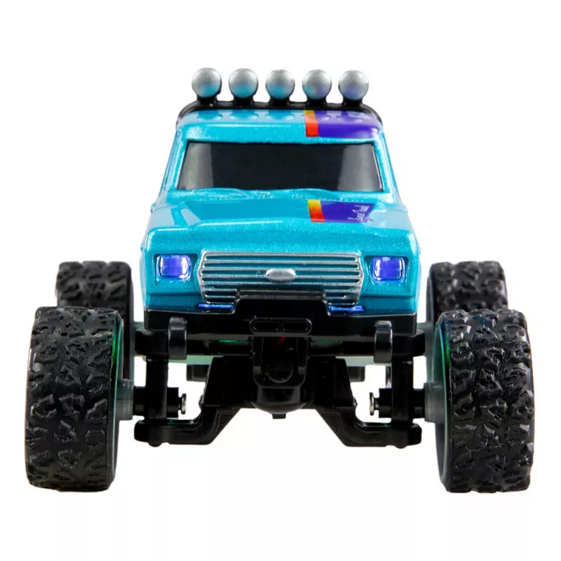 RC Monster Truck Amewi DieCast 1:64 RTR niebieski – odlewany metalowy model w skali 1:64, gotowy do jazdy