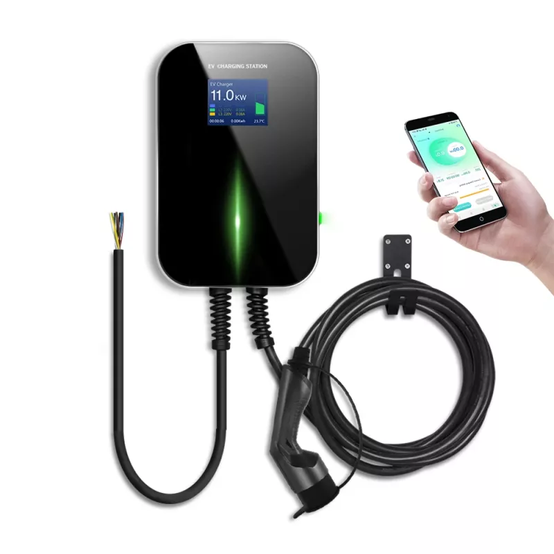 Extralink BS20-BC-22kW-APP Ładowarka do samochodów elektrycznych Typ 2 32A 22kW, 3 fazy, ekran LCD, aplikacja, 6,1m