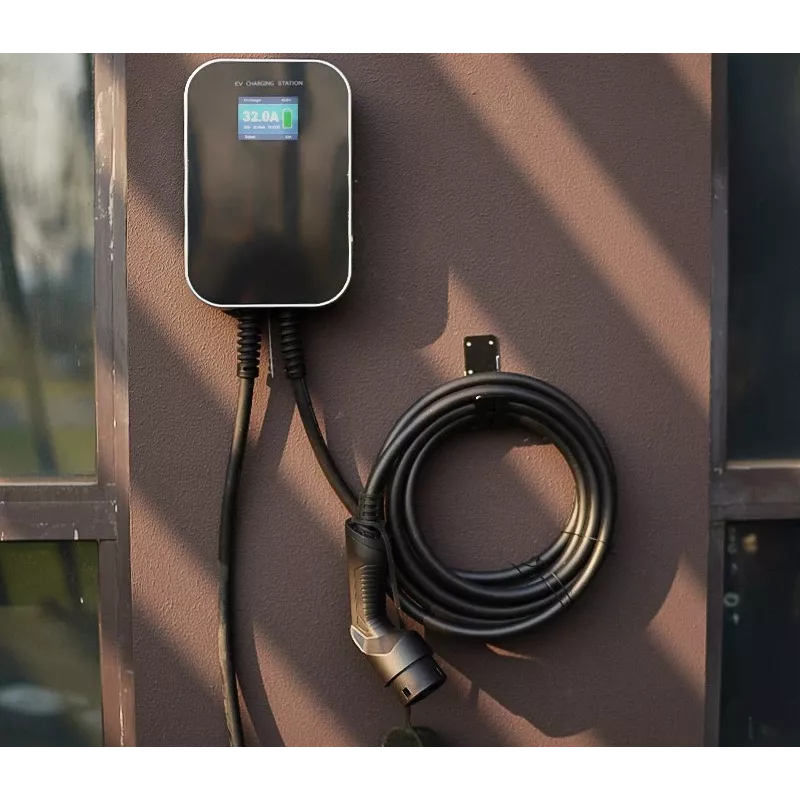 Extralink BS20-BC-22kW-APP Ładowarka do samochodów elektrycznych Typ 2 32A 22kW, 3 fazy, ekran LCD, aplikacja, 6,1m