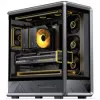 Jonsbo D401 obudowa PC, Midi Tower, ATX, szkło hartowane - czarna