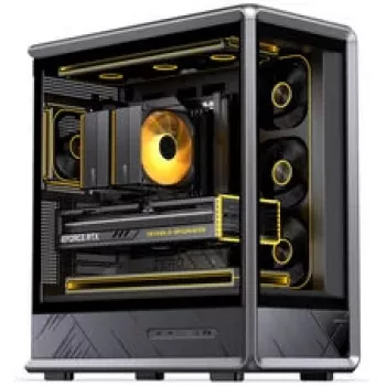 Jonsbo D401 obudowa PC, Midi Tower, ATX, szkło hartowane - czarna
