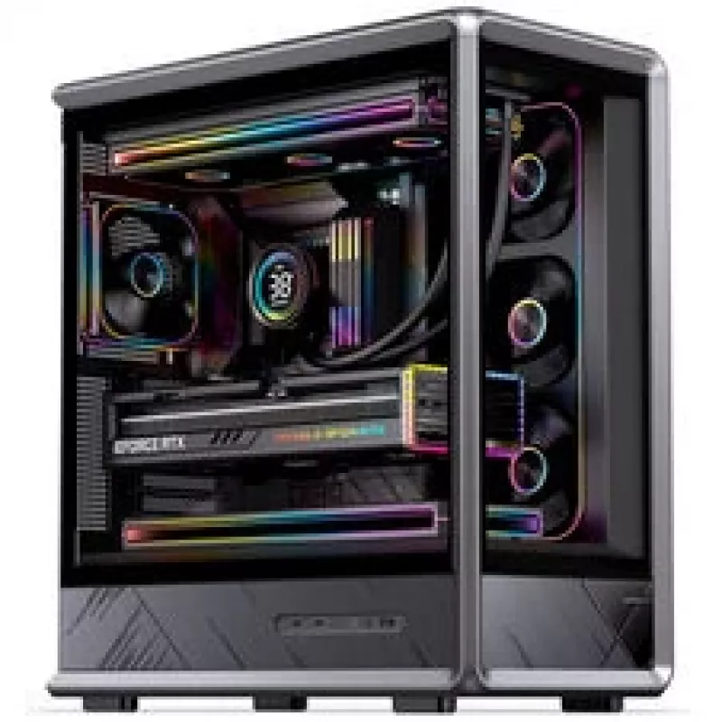 Jonsbo D401 obudowa PC, Midi Tower, ATX, szkło hartowane - czarna