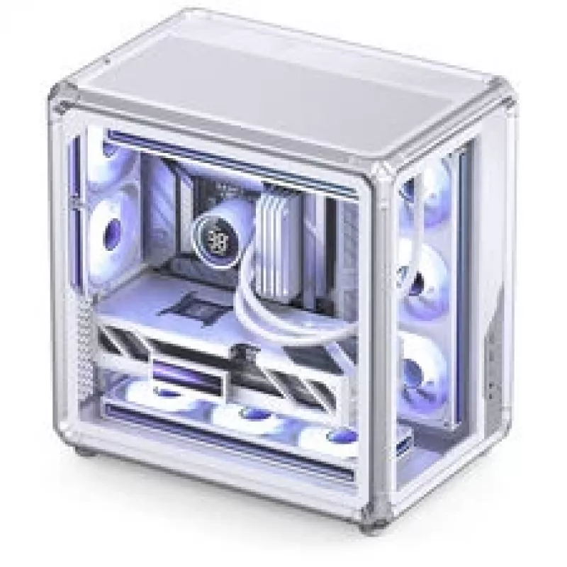 Jonsbo X400 Obudowa PC, Midi Tower, ATX, Szkło hartowane - Biały