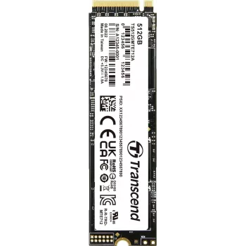 Transcend MTE712A - SSD - szyfrowany - 512 GB - wewnętrzny - M.2 2280 (dwustronny) - PCIe 4.0 x4 (NVMe) - 256-bitowy AES - Dysk samoszyfrujący (SED), TCG Opal Encryption 2.0 (TS512