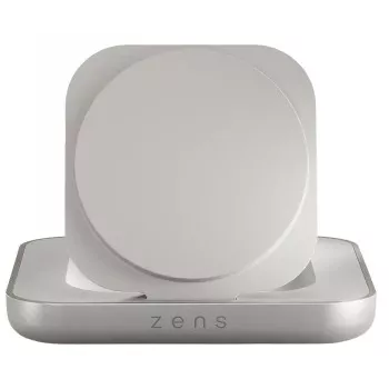 Bezprzewodowa magnetyczna ładowarka nocna Zens ZESC20W/00 — biała, kompatybilna z MagSafe, ładowanie bezprzewodowe 15W