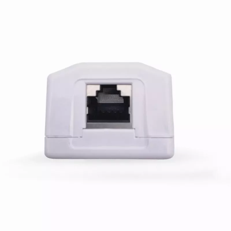 Ekranowane gniazdo sieciowe natynkowe GEMBIRD 1×RJ45 kategorii 6A FTP