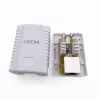 Ekranowane gniazdo sieciowe natynkowe GEMBIRD 1×RJ45 kategorii 6A FTP