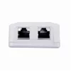 Wall-Mounted Shielded sieciowy Outlet GEMBIRD Gniazdo natynkowe 2×RJ45 Cat6A FTP