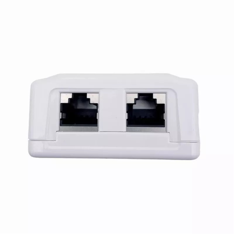 Wall-Mounted Shielded sieciowy Outlet GEMBIRD Gniazdo natynkowe 2×RJ45 Cat6A FTP