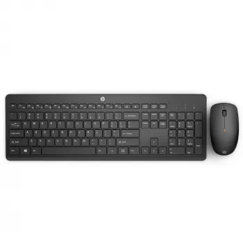 Bezprzewodowy zestaw klawiatura i mysz HP 230, pełnowymiarowa, bezprzewodowa, RF Wireless, membranowa, czarna, mysz w zestawie