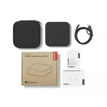 Głośnik konferencyjny Lenovo 4Y71Q47766 — PC Bluetooth, USB-C, bateria Li-Ion 4215 mAh, czarny