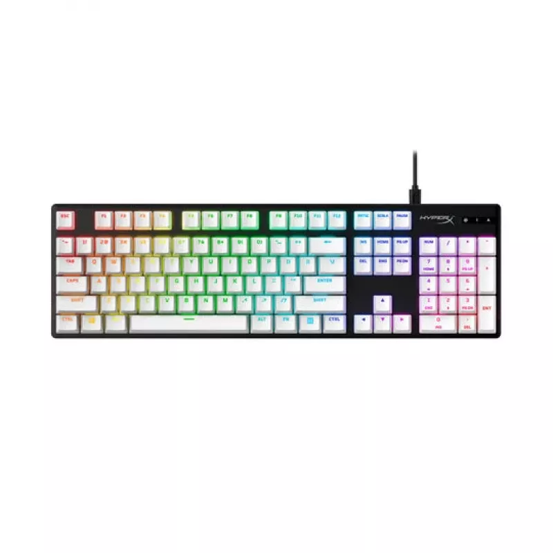 Zestaw nakładek na klawisze, HP HyperX Full key Set Keycaps, biały, kompatybilny z HyperX i większością klawiatur mechanicznych