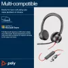 HP Poly Czarnywire 8225 USB-C Headset, Wired, Office/Call center, 185 g, Headset, Czarny