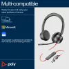 HP Poly Czarnywire 8225 USB-C Headset, Wired, Office/Call center, 185 g, Headset, Czarny