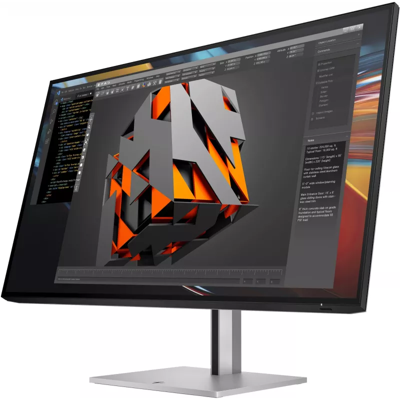 Monitor HP Series 7 Pro 31,5 cala 4K Thunderbolt 4 - 732pk, 80 cm (31,5 cala), 3840 x 2160 pikseli, 4K Ultra HD, LCD, 5 ms, Czarny, Srebrny