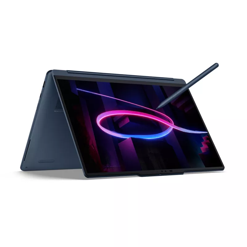 Lenovo Yoga 9 2-w-1 14IPH11 Copilot+ PC Intel Core Ultra 7 355 Hybrydowy (2-w-1) 35,6 cm (14 cali) Ekran dotykowy 2.8K 32 GB LPDDR5x-SDRAM 1 TB SSD Wi-Fi 7 (802.11be) Windows 11 Home niemiecki niebieski