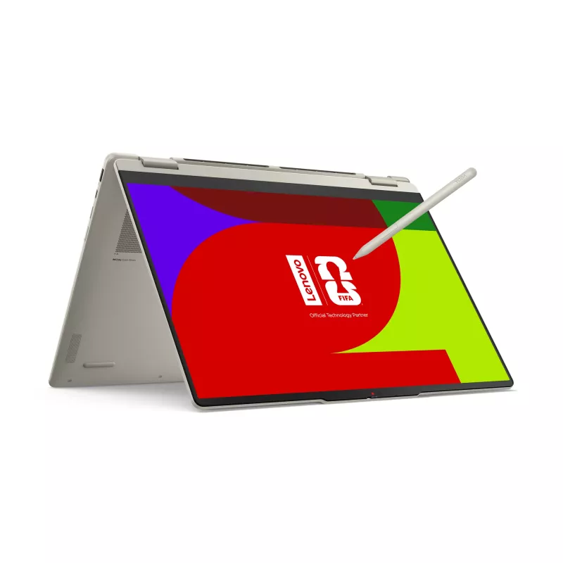 Lenovo Yoga 7 2-in-1 16AGP11 Copilot+ PC AMD Ryzen™ AI 7 445 Hybrydowy (2-w-1) 40.6 cm (16 cali) Ekran dotykowy 2.8K 16 GB LPDDR5x-SDRAM 1 TB SSD Wi-Fi 7 (802.11be) Windows 11 Home Niemiecki Seashell (kolor)
