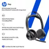 HP Poly Voyager Focus 2-M USB-C-C Headset USB-C/A Adapter Stand ładujący Poly+ 3 lata