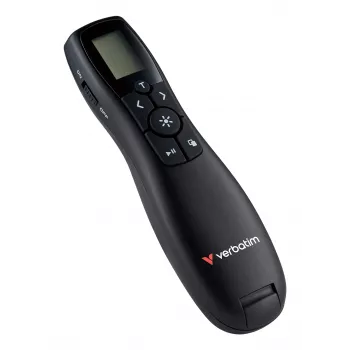Verbatim Keynote Prezenter bezprzewodowy z wyświetlaczem LCD, RF, USB, 30 m, Czarny