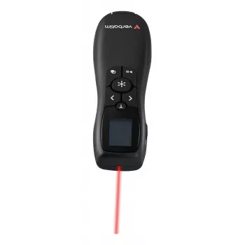 Verbatim Keynote Prezenter bezprzewodowy z wyświetlaczem LCD, RF, USB, 30 m, Czarny