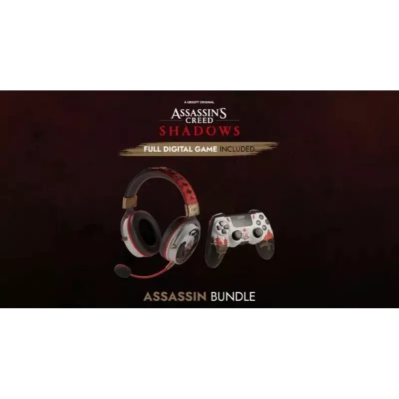 Lexip Assassin’s Creed Shadows pudełko „Assassin” – zestaw słuchawkowy do gier PC i kontroler